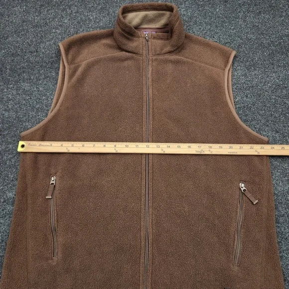 Vintage Patagonia Mens XL Brown Fleece Synchilla Full Zip Vest Y2K - Picture 6 of 9